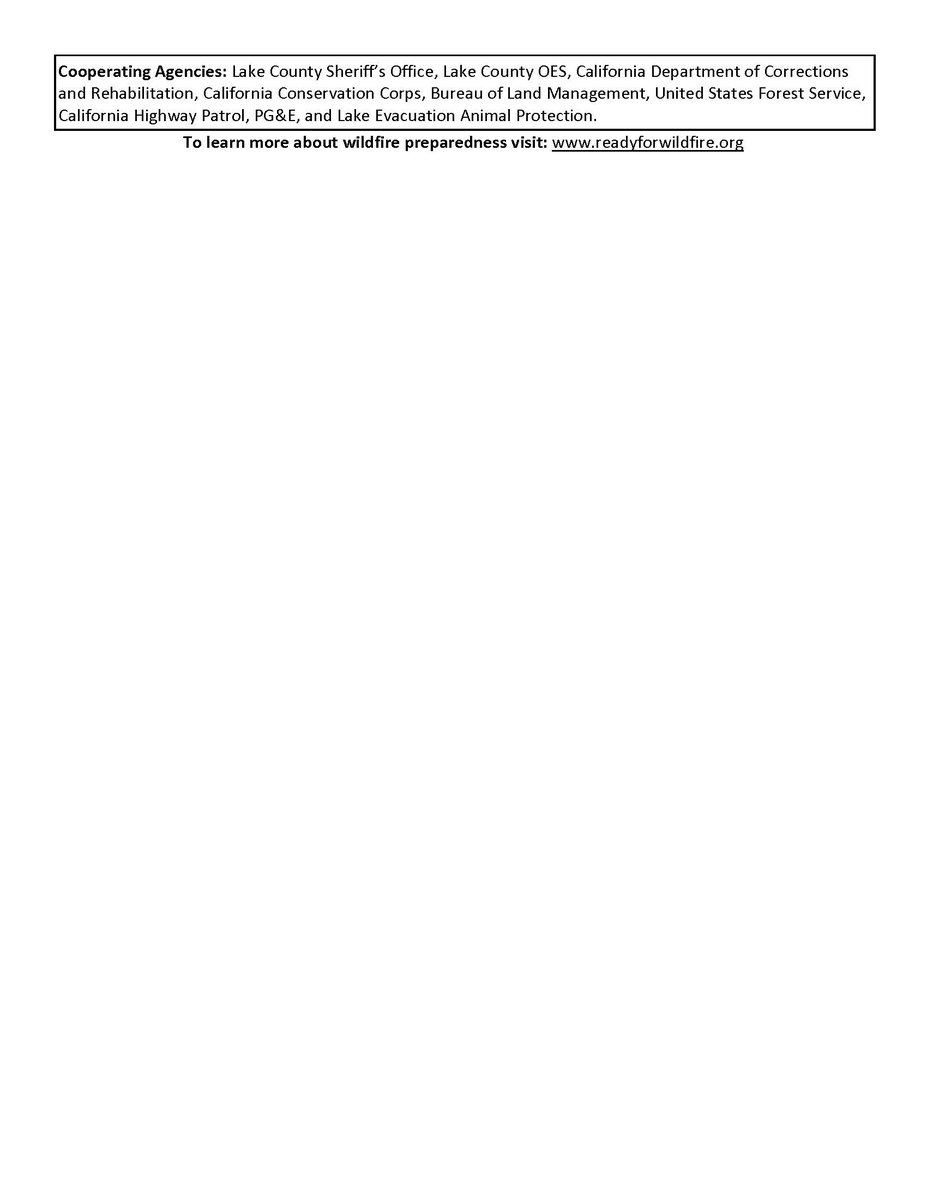 #PawneeFire [update] off Pawnee Rd &amp; New Long Valley Rd, NE of Clearlake Oaks (Lake Co.) is now 13,850 acres and 73% contained. Evacuations in effect for the community of Double Ranch. Unified command: CAL FIRE,  <a href="/LakeCoILSheriff/">Lake County Sheriff</a> USFS, &amp; <a href="/NorthShoreFire/">North Shore Fire</a> fire.ca.gov/current_incide…