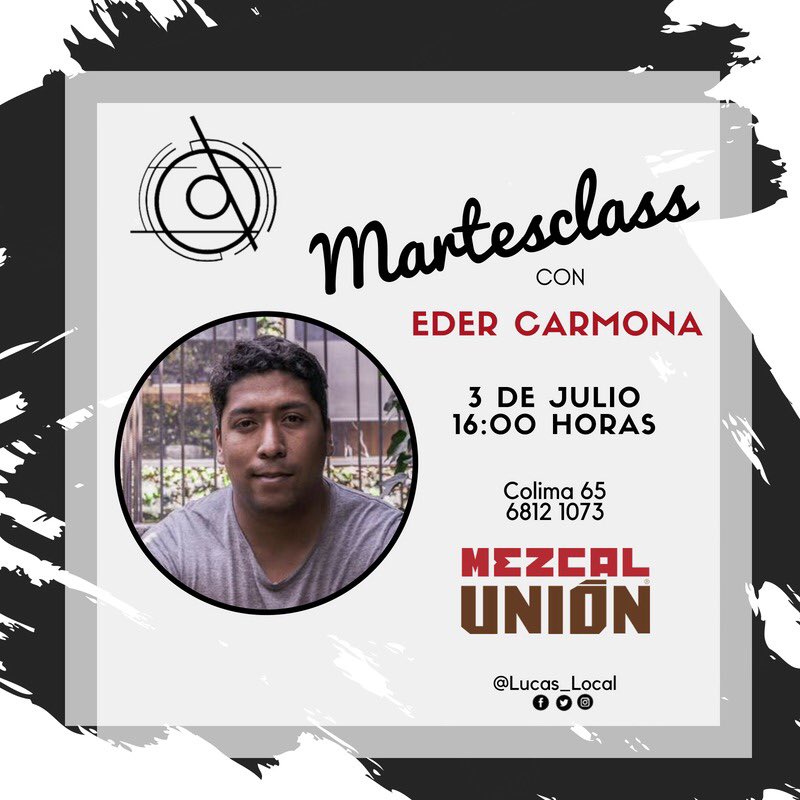 Lucas_Local's tweet image. Estamos listísimos para nuestra #masterclass de @mezcalunion 💥dirigida a todos aquellos restauranteros, bartenders, mixólogos y más 👍🏽
Nos vemos el martes 3 de julio, a las 16:00 horas ¡Te esperamos! Entrada libre 😊
#EstamosLucas #LucasLocal #drinks #mixologia @LaRomaDF