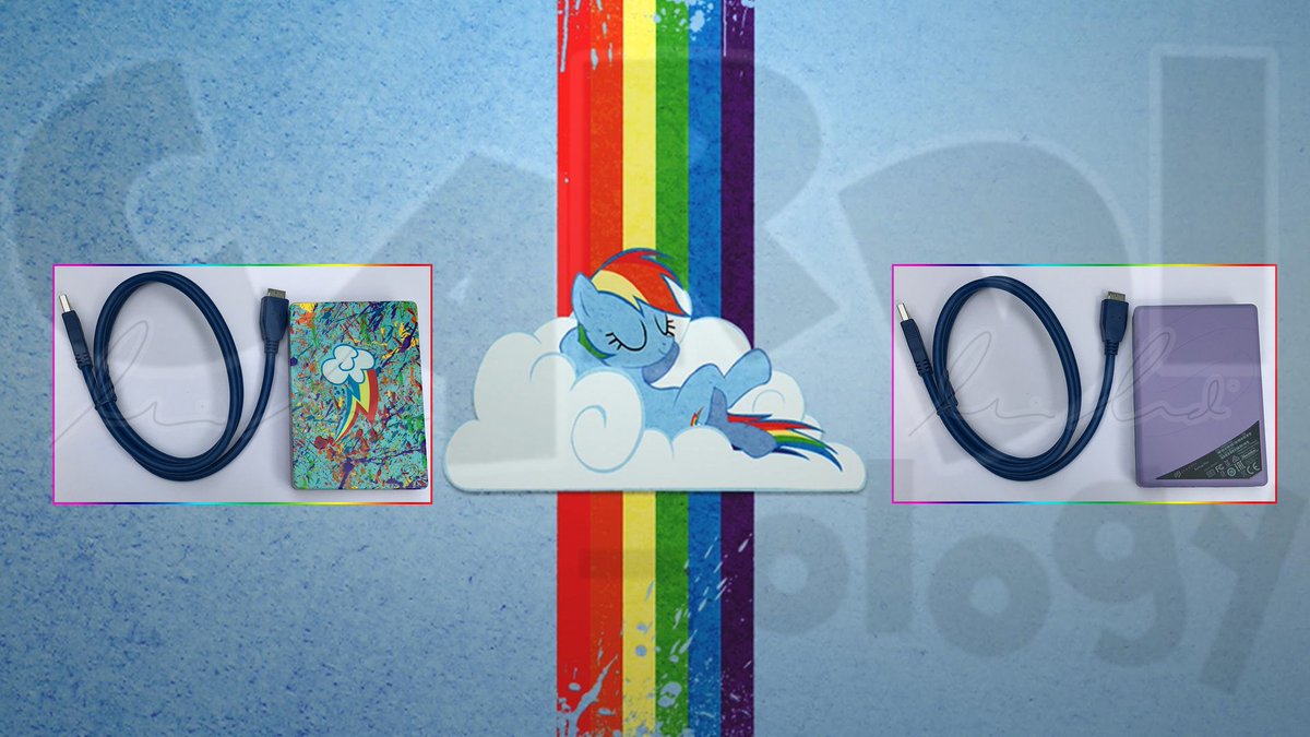 Rainbow Dash 4TB Seagate Hard Drive!!!  FOR SALE: ebay.com/usr/cardi-ology  #itscardiology #MLPFiM #MLP #Mane6 #NintendoSwitch #custom #rainbowdash #fluttershy #rarity #pinkiepie #applejack #twilightsparkle cardi-ology.com