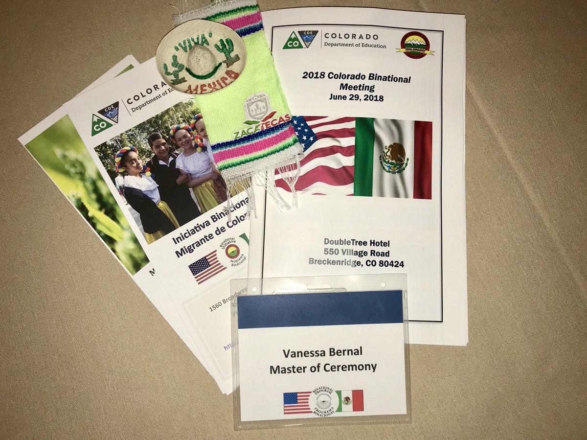 bernal_vane's tweet image. Muy agradecida por la invitación del Dpto. de Educación de Colorado, para participar en la Junta Binacional 2018 como Maestra de Ceremonias. #coloradobinationalmeeting #migranteducationprogram #migranteducation #harvestofhope #breckenridge #colorado #mcee #mistressofceremony