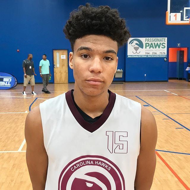 Future150's tweet photo. 2021 SF Malachy Mcguirt of the Carolina Hawks was scoring on all three levels and loves scoring in transition. #maineventclt https://t.co/4efBfh5RAv https://t.co/eyCf3U4wJ9
