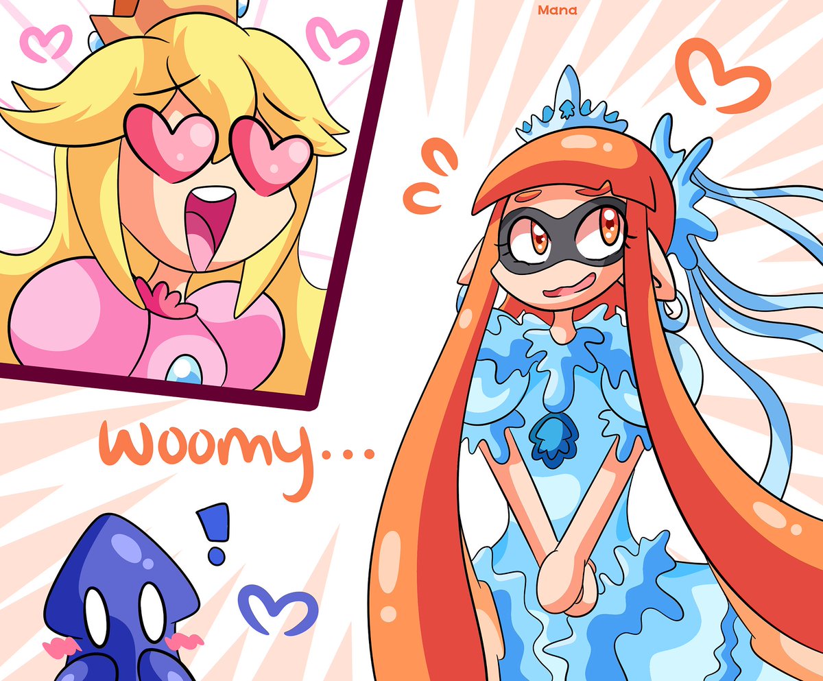 mana banana on twitter inkling girl as a nintendo princess