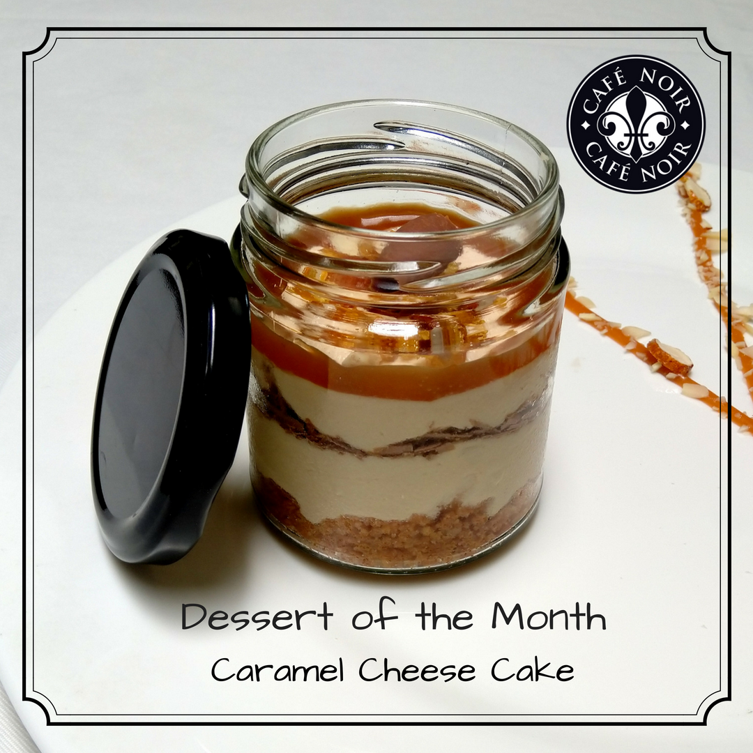 CafeNoir_India's tweet photo. A heavenly blend of Cheese and Caramel put in a jar! Presenting this cheesilicious dessert with layers of cheese cream and caramel sauce placed on a crumbly crust, garnished with milk chocolate and caramel. After all, everything is better with a jar! Bon Appétit https://t.co/KxAgrtiHEc