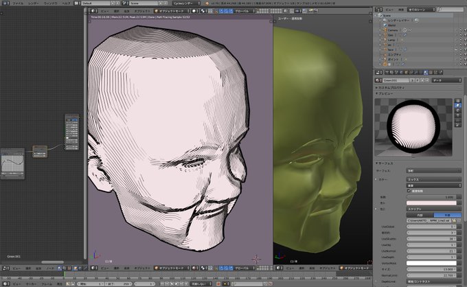 ハッチングのtwitterイラスト検索結果