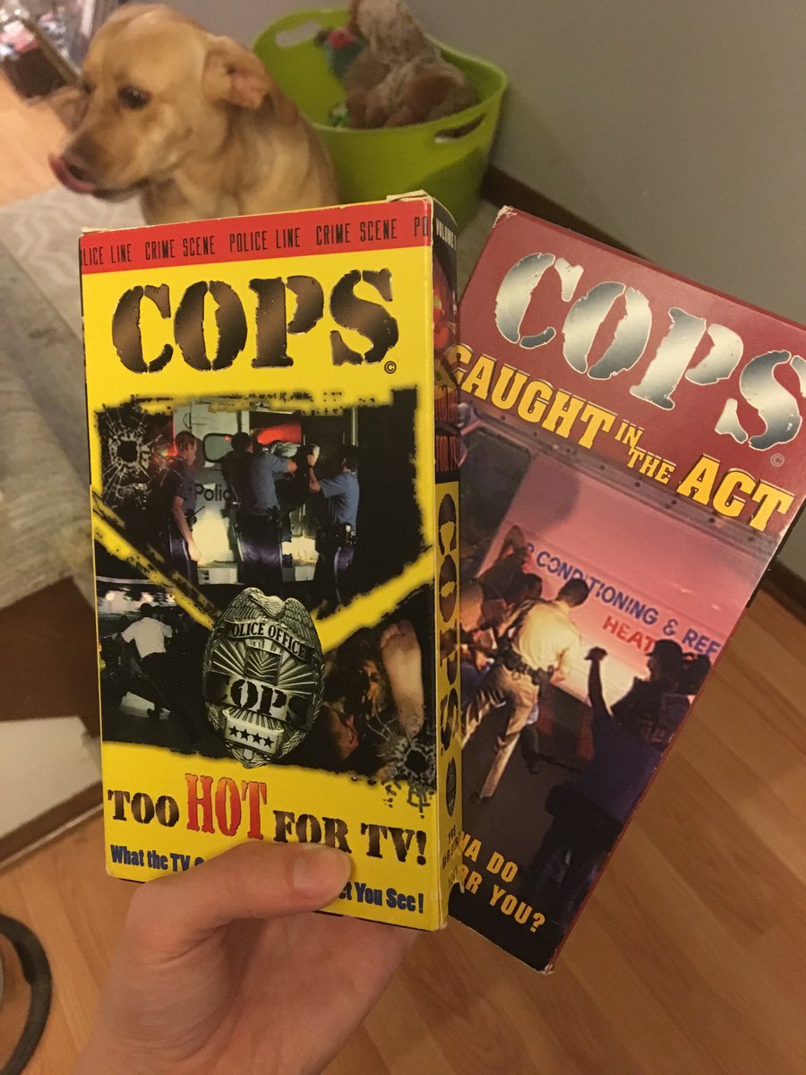 FlightofSpoons's tweet photo. ‘Why are you so sweaty?’ ‘I was watching COPS....’ https://t.co/y7GZJSAiu5