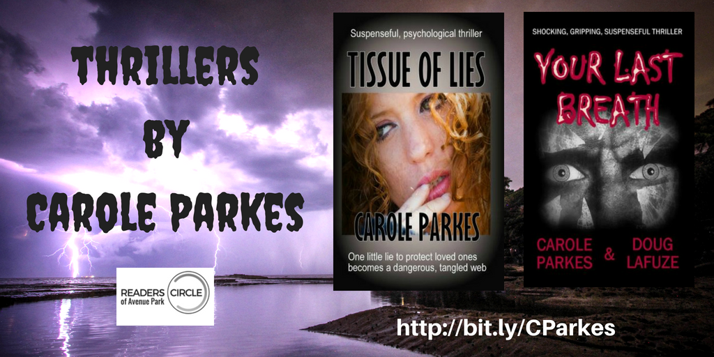 ReadersAvePark's tweet photo. Some #thrillers demand to be read. Our readers say these two by @CaroleParkes1 are among those. #Horror, #suspense, and #mystery fill the pages of her books. https://t.co/HFgOUzHbRl  #sismif #IARTG #BookBoost #greatreads https://t.co/6DuHbVvinc