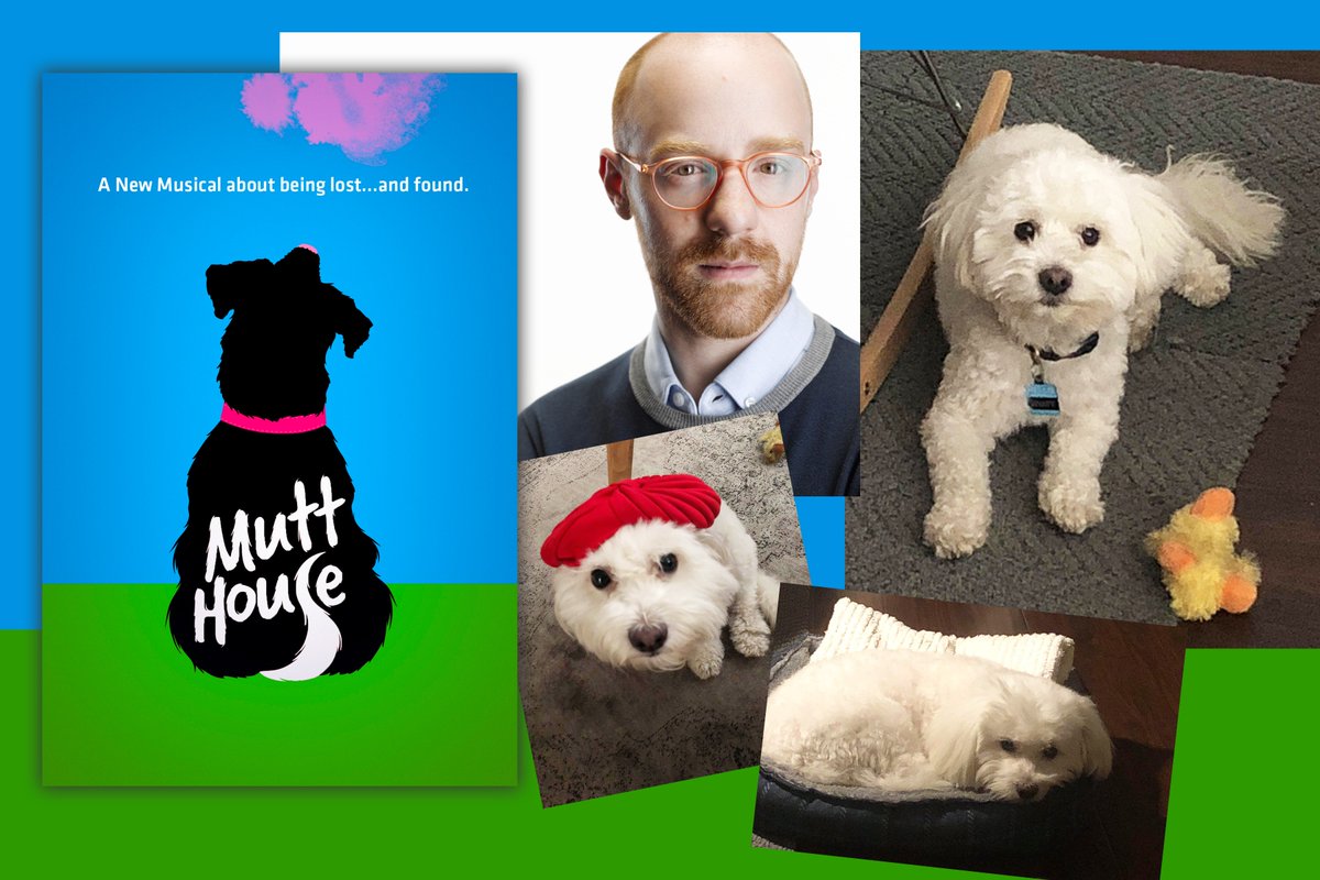 mutthouseLA's tweet photo. Meet the humans of #mutthousemusical: Associate Director Tom DeTrinis @teedetee and his fashionable friend, Wyatt! Make a kennel full of new friends at #mutthouse, a #newmusical, starting July 10 at the @KDT! #musicals @LAthtr #dogsoftwitter https://t.co/33tRpIV9hc