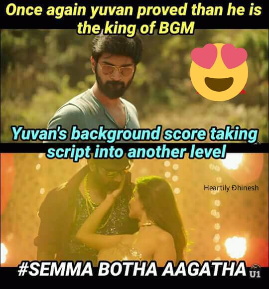 StarVersatile's tweet photo. #SemmaBothaAagathey 🍻🍻🍾🍾 Movie #OriginalSoundTrack Release Pannunga We Are Waiting 🙋 @thisisysr sir @irfanmalik83 Ceo Bro @U1Records 👍 Specially @ItsMeAnaika💕💕Introduction , StoleMoney , @Atharvaamurali💕 Romance , Chases BGMs @dirbadri💕 @IMishtii 💕 https://t.co/4tQaDru6Dn