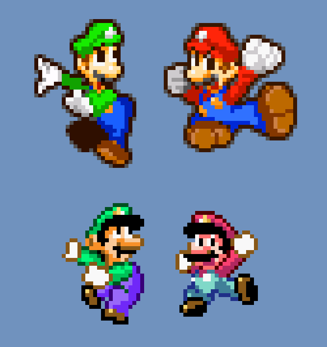 マリオ系のドット絵