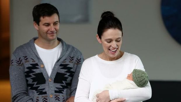 The_Final_Print's tweet photo. Jacinda Adern and husband Clarke Gayford have announced their baby girls name- Neve Te Aroha Gayford https://t.co/ZtJMmxc5Kv