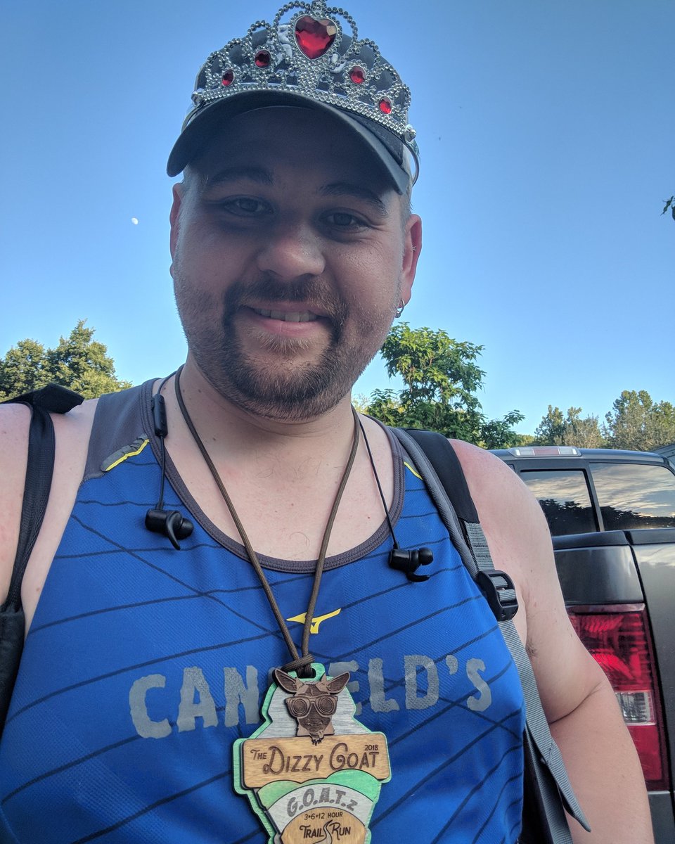 CVermule's tweet photo. It was fun! #DizzyGOAT is a wrap! Proved that I need more training, but I got it done. Thanks @irunwithgoatz for a great event! #irunwithgoatz #realmenweartiaras https://t.co/KOfvkeqQXi