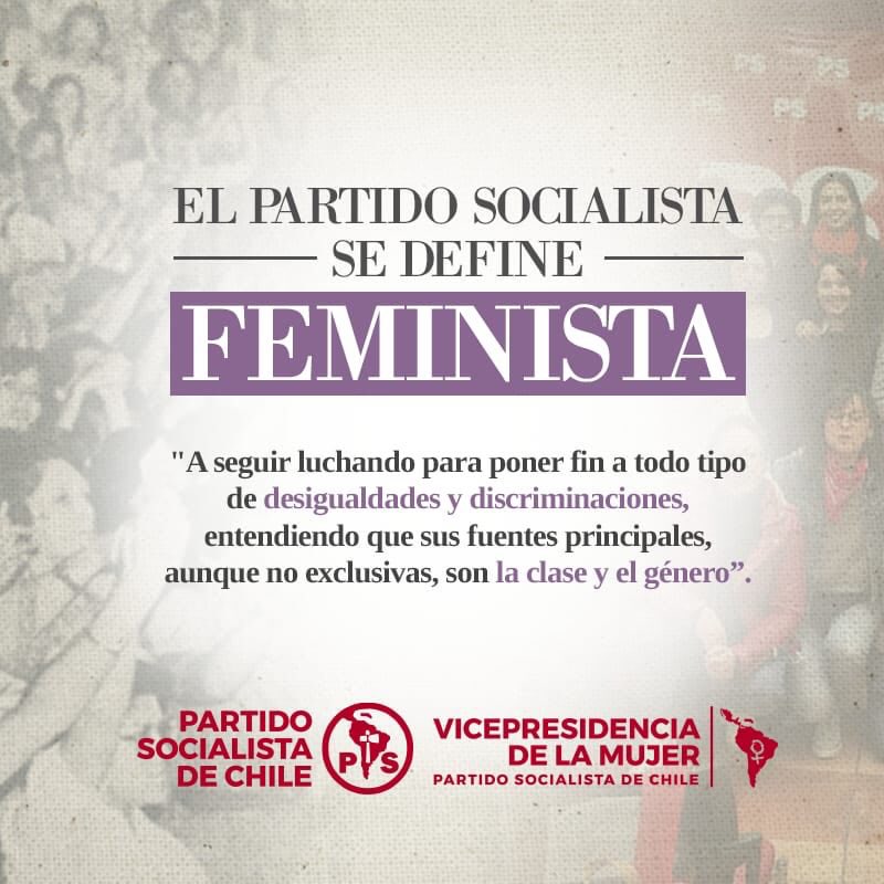Por unanimidad la Conferencia de Organización y Programa del @pschile acuerda actualizar su declaración de principios estableciendo su carácter FEMINISTA
