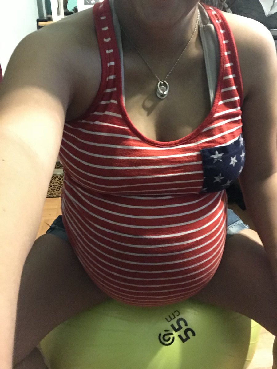 mama_brittany_'s tweet photo. Exercise ball is my chair these days lol #inducelabor https://t.co/oMjVMztYdc