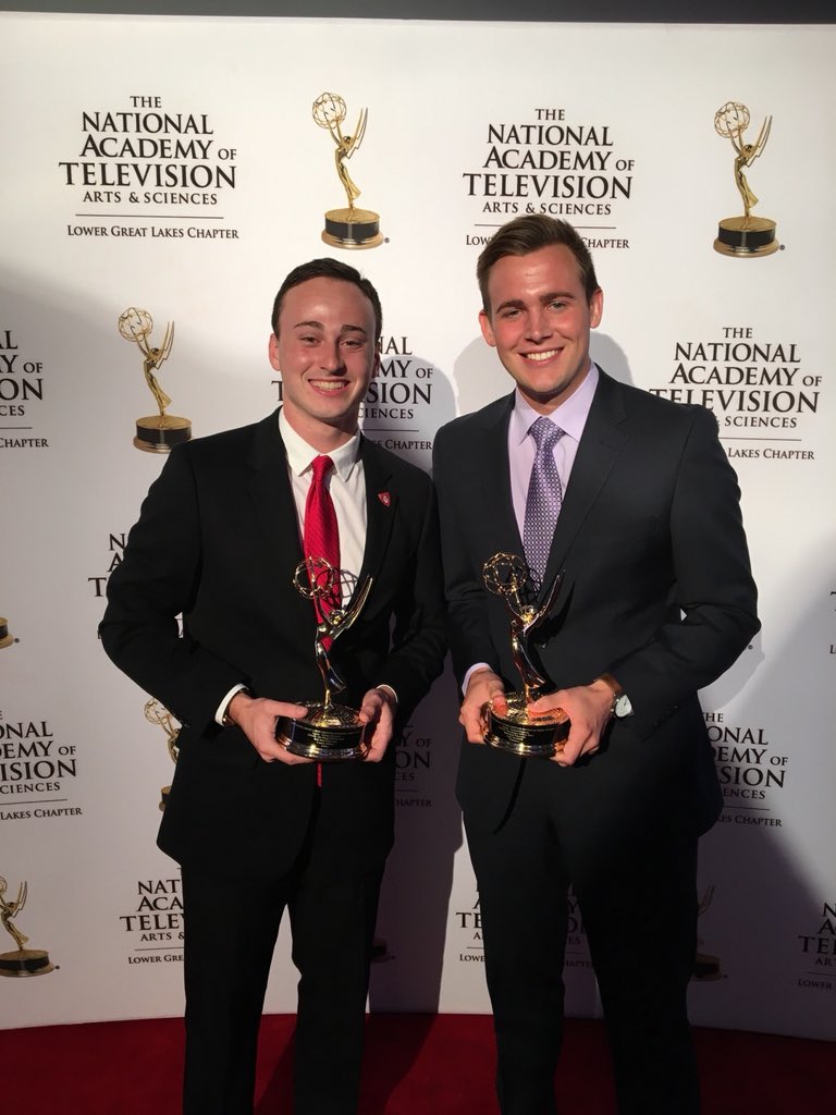 bsusportslink's tweet photo. Tonight, our feature FINAO: The Reggie McGee story was honored with a professional Emmy for Sports Feature.  

Congrats @_TylerBradfield, @CNichols96 &amp; @zachroy_.   

That’s 🏆🏆🏆 straight in sports feature!  Incredibly honored to rep @BallState &amp; @BallStateSports! https://t.co/Js20Q3eSYW
