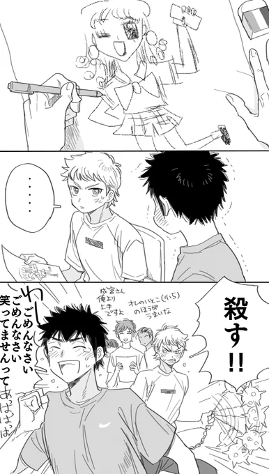 絵心対決 お題「女子高生」 