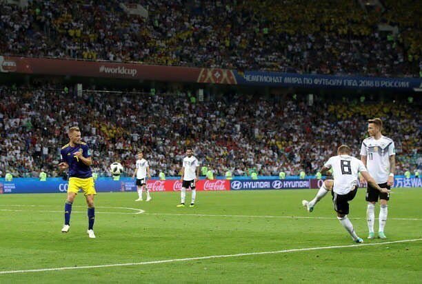sal94am's tweet photo. Football is a simple game. Twenty-two men chase a ball for 90 minutes and at the end, the Germans always win. #germany🇩🇪 #germany #kroos #tonikroos #kroos8 https://t.co/cHlIQQIocG https://t.co/uIv22ykVEG