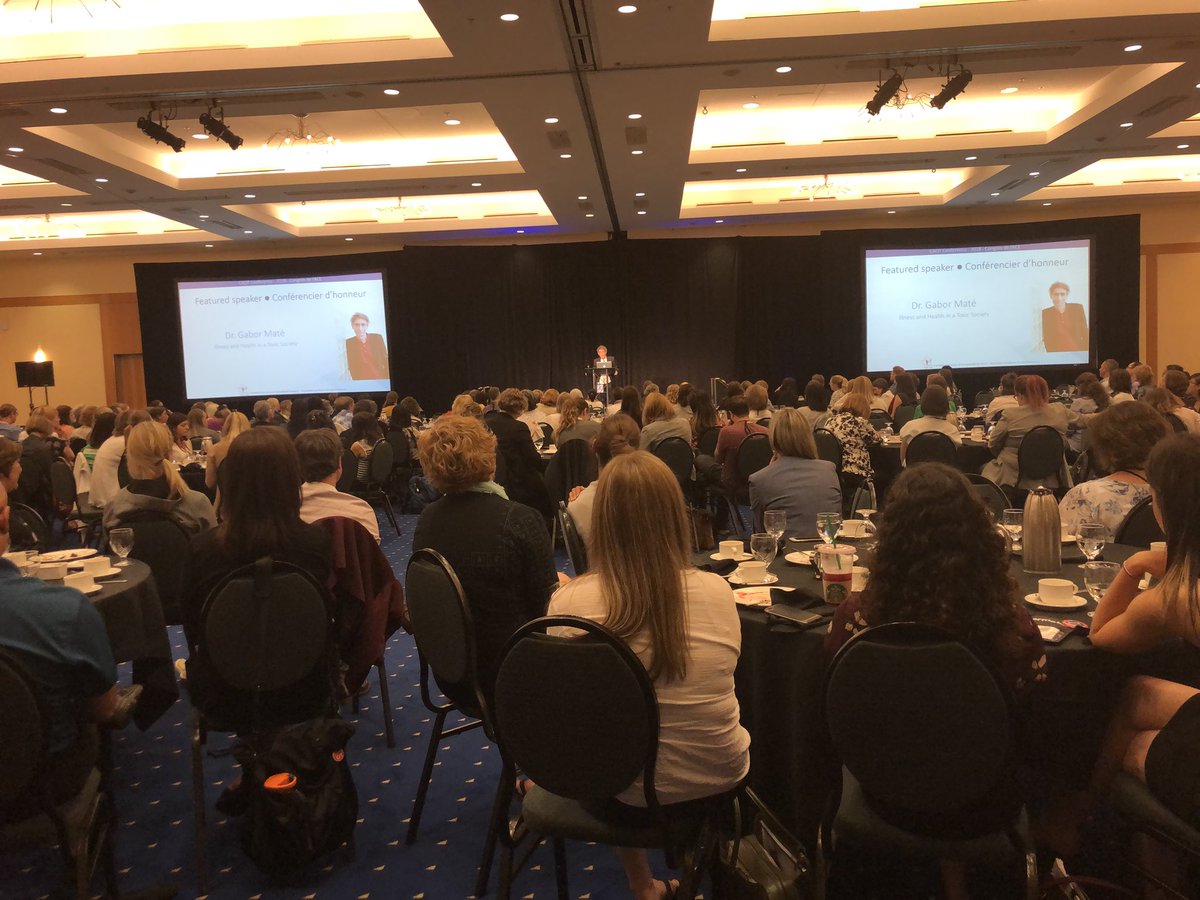hinam83's tweet photo. So great to see Dr. Gabor Mate present in person & speak to the importance of the mind-body connection especially mentioning the brain-gut connection. #CAOT2018 https://t.co/C8mFGOQHGo