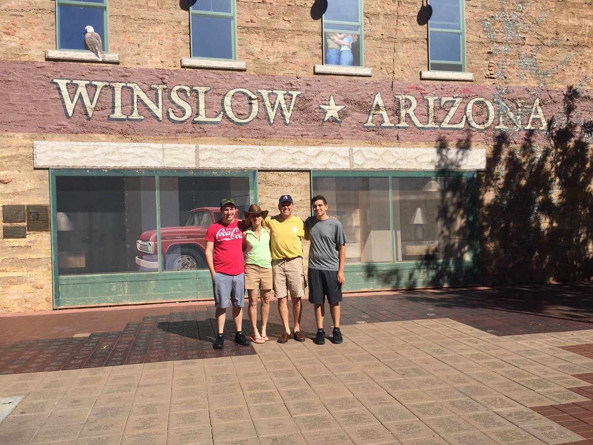 Just standin’ on a corner in Winslow Arizona. #TakeItEasy