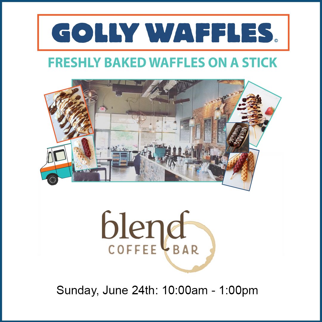 "Golly Waffles And Coffee Make The Perfect Blend"
Time: 10:00am - 1:00pm
Find us: Blend Coffee Bar
Location: 43170 Southern Walk Plz Ste 120, Ashburn, VA 20148
#gollywaffles #foodtruck #catering #waffles #dessert #foodies #dessertgoals #blendcoffeebar
