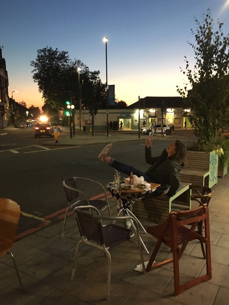 Ok so even #streathamFoodFestival team members have to stop working at some point!! Cheers! 

#Streatham #streathamFoodTour