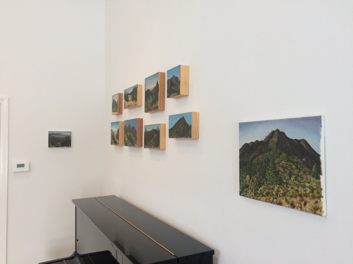 markaubert's tweet photo. Installation views of “The Sleeping Lady” - on view through June at Throckmorton Theatre, gallery hours T-Sat 2-6pm #millvalley #marincounty #mttamalpais #pleinair https://t.co/OkpeqqdCRM