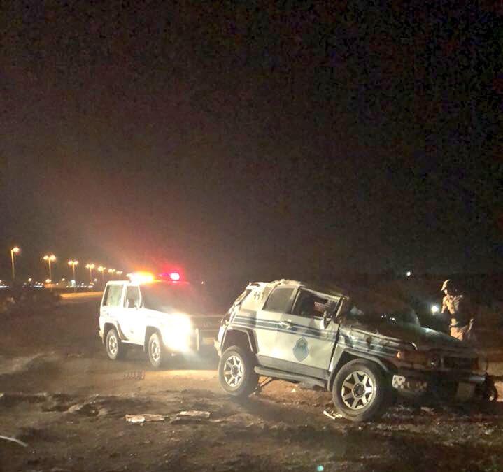 #عاجل_محافظة_الرين

#الان 🔵

وقوع حادث لدورية أمن الطرق على الطريق بين #محافظة_الرين و #محافظة_الحريق بالقرب من مركز العفج #التفاصيل لاحقاً .
