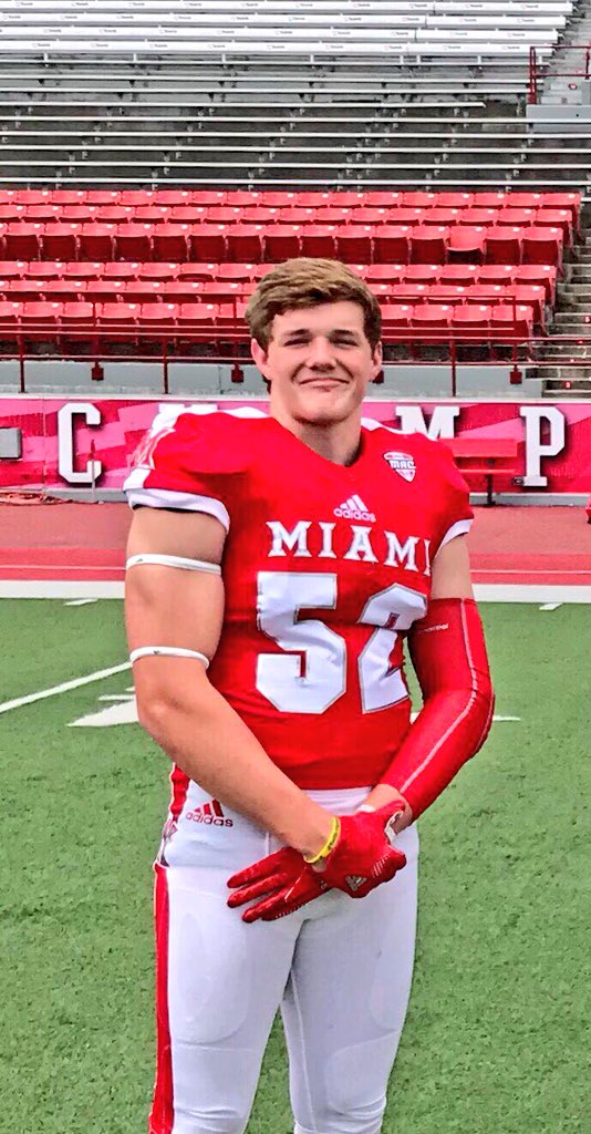 RichieHagarty's tweet photo. Blessed to be committed to Miami University 🔴🏈 #Redhawks19 https://t.co/UrbTYPJciC