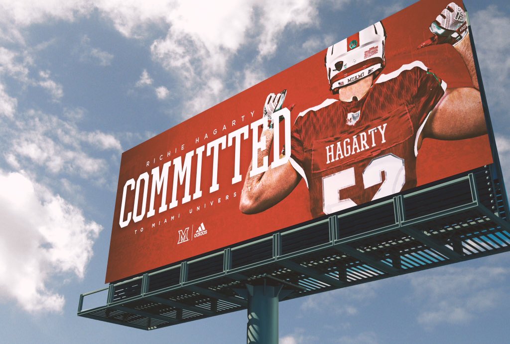 RichieHagarty's tweet photo. Blessed to be committed to Miami University 🔴🏈 #Redhawks19 https://t.co/UrbTYPJciC