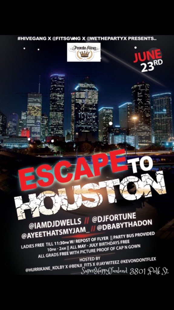 TxSU19's tweet photo. Pull up with a cup we go fill it up #EscapetoHouston https://t.co/bcruW9t2vC