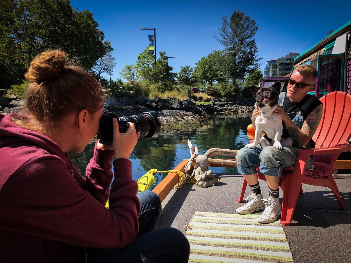 Floatinginbc's tweet image. Some behind the scenes from the shoot today on the docks... The Weird &amp;amp; Wonderful Floathome Living short film will be available this Fall! @zane_oak @STORYHIVE