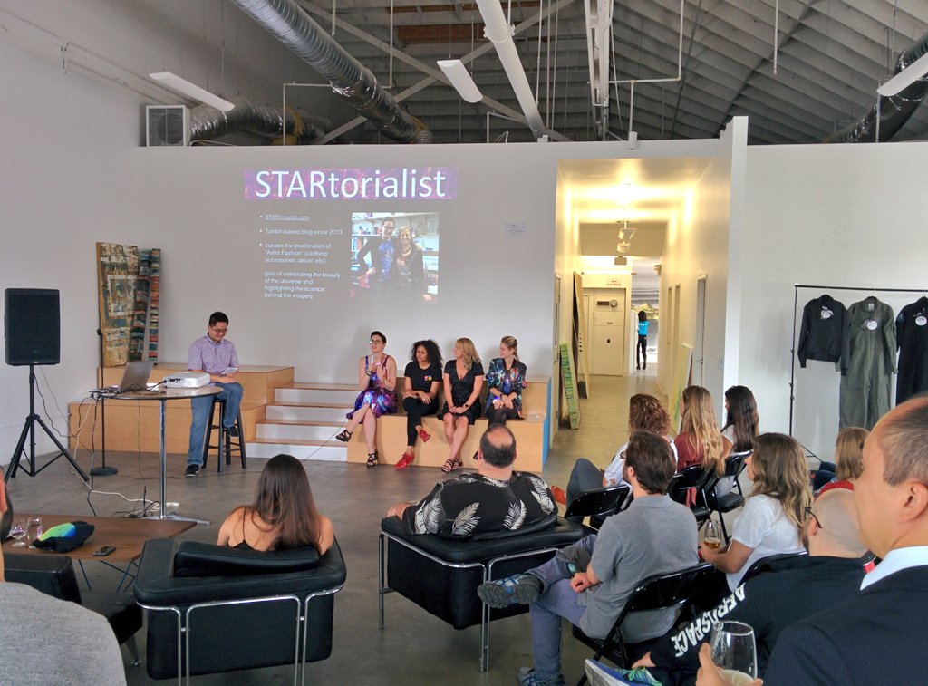 etphonegemini's tweet photo. All #female panel at the @spaceportla #CelestialChic "Let's talk #Space + #Fashion" event! ๐โค๐๐ฐ๐๐ฐ๐๐๐ ๐ซ๐โ ๐บ๐ป https://t.co/Nm0tJ3vPWw