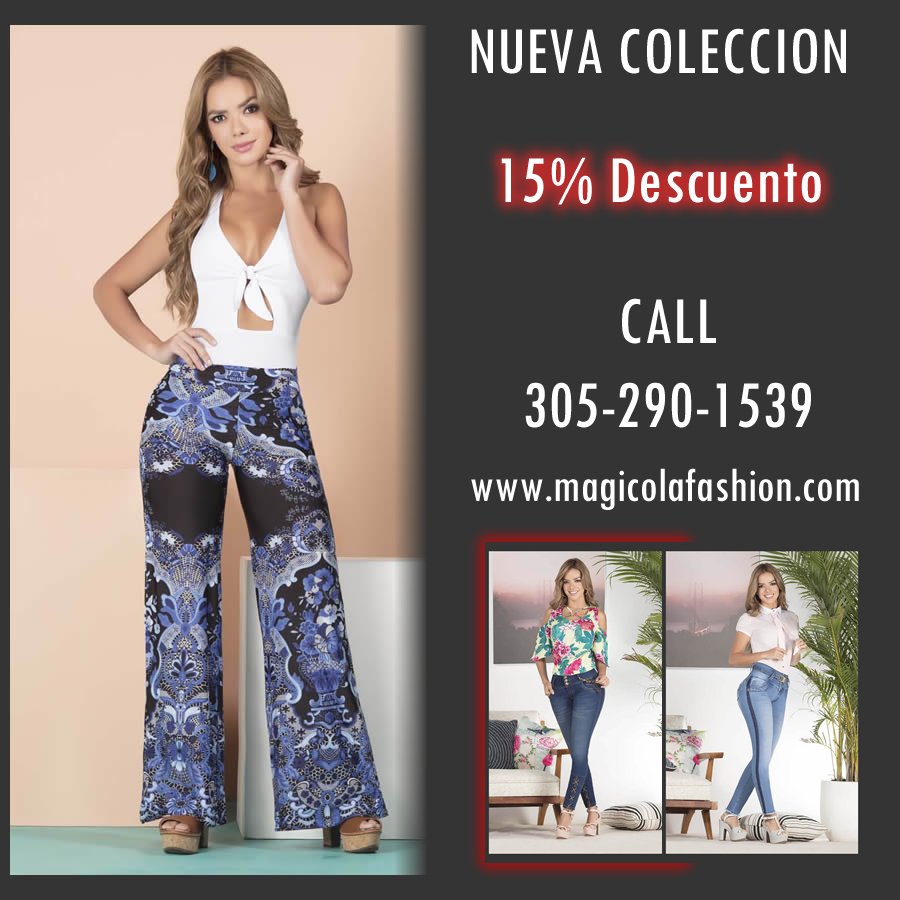 nada Quagga compartir Magic Cola Fashion على تويتر: "Gran Venta de ropa colombiana a los mejores  precios! Jeans Colombianos Levanta Cola Enterizos, Overoles, Blusas,  Shorts, Vesitdos y mucho mas.... Visitanos hoy mismo!!!!…  https://t.co/HvVlMN9aHd"