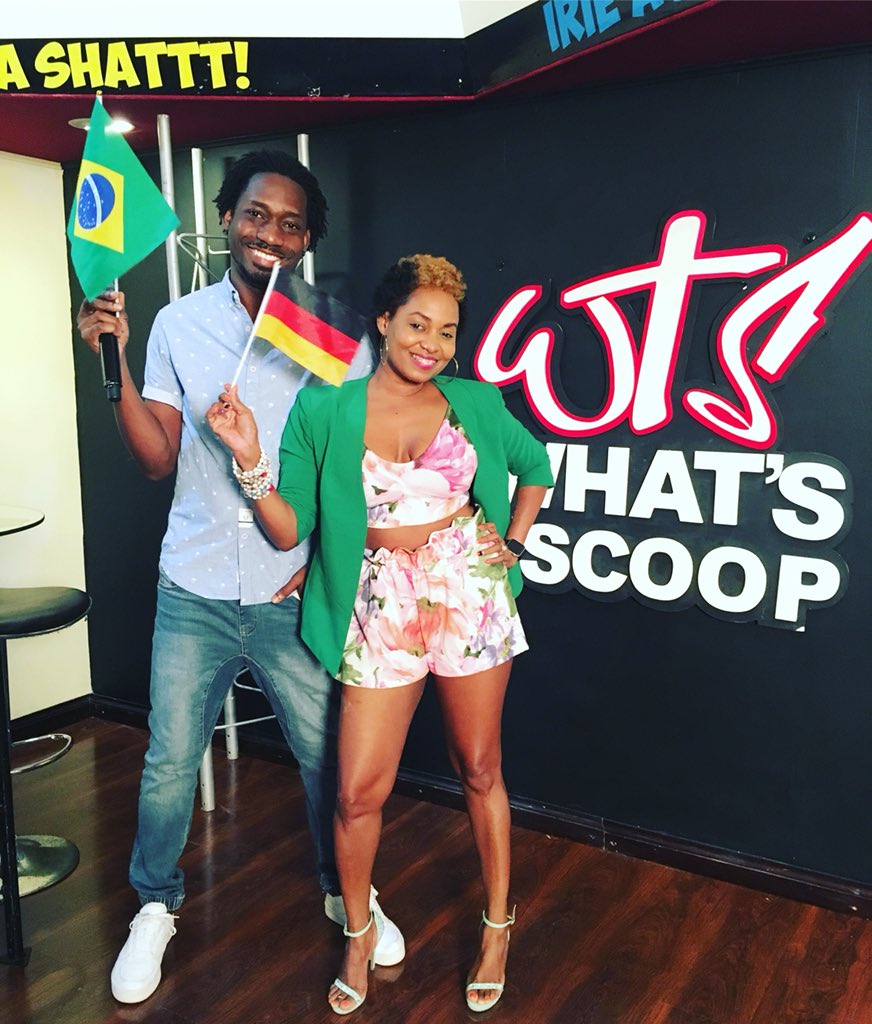 IRIE_FM's tweet image. Watch What’s the Scoop live on iriefm.net for free right now! @kshemaf @DjCashflowNeil with live performances by #Jrile and #PressKay on your 107s until 7pm.