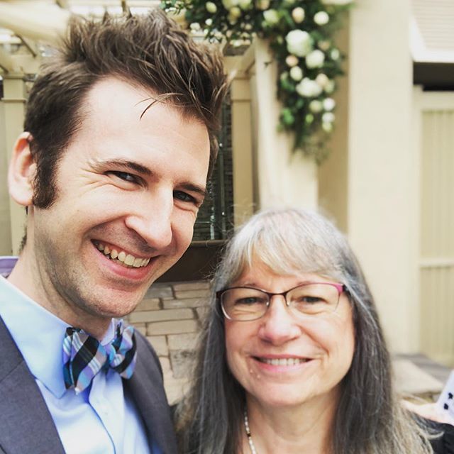 ConnellyOpera's tweet photo. Lovely day for a wedding! Hanging out with @loomlady147 having a wonderful time 😊❤️ #mydearwatson https://t.co/PwkX4AwwPN https://t.co/Ic4CetOnXs