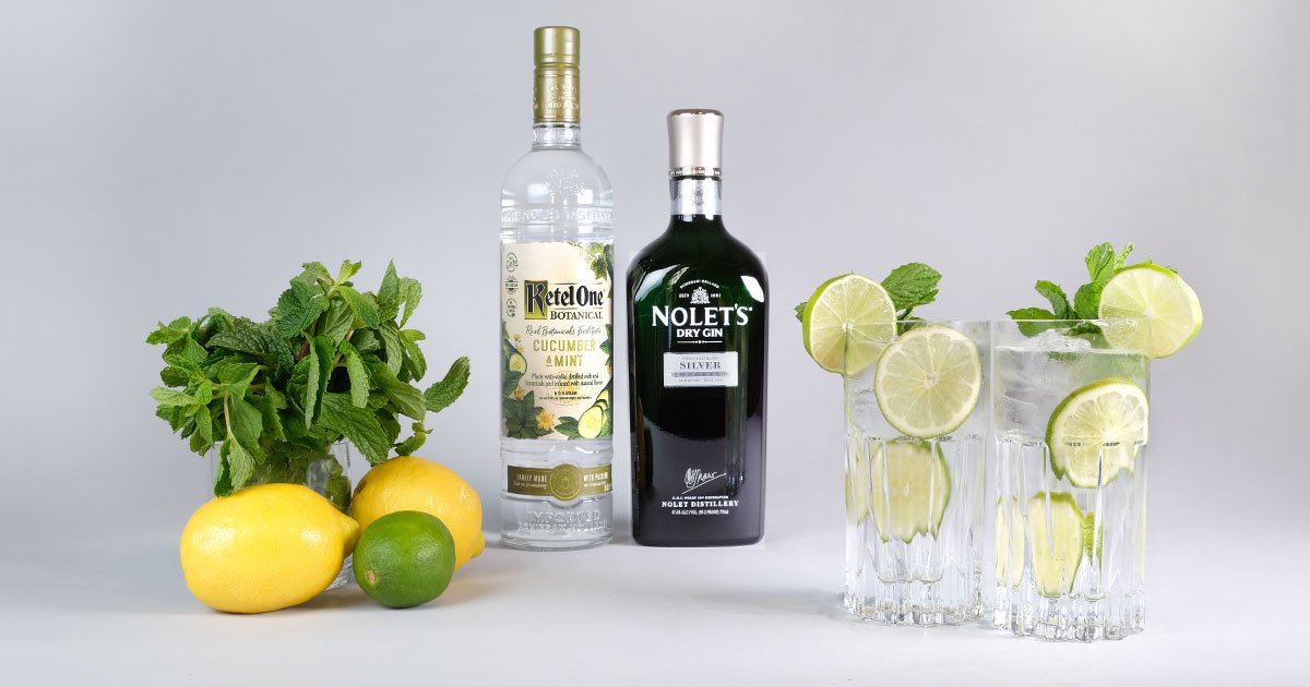 The refreshing Botanical Southside combines NOLET'S Silver and new Ketel One Botanical Cucumber &amp; Mint. Low in sugar, rich in flavor here's how to make them: noletsgin.com/recipes/botani…
#NOLETS #NOLETSgin #gin #cocktail #KetelOne #botanical #Southside    #spirits #allinthefamily