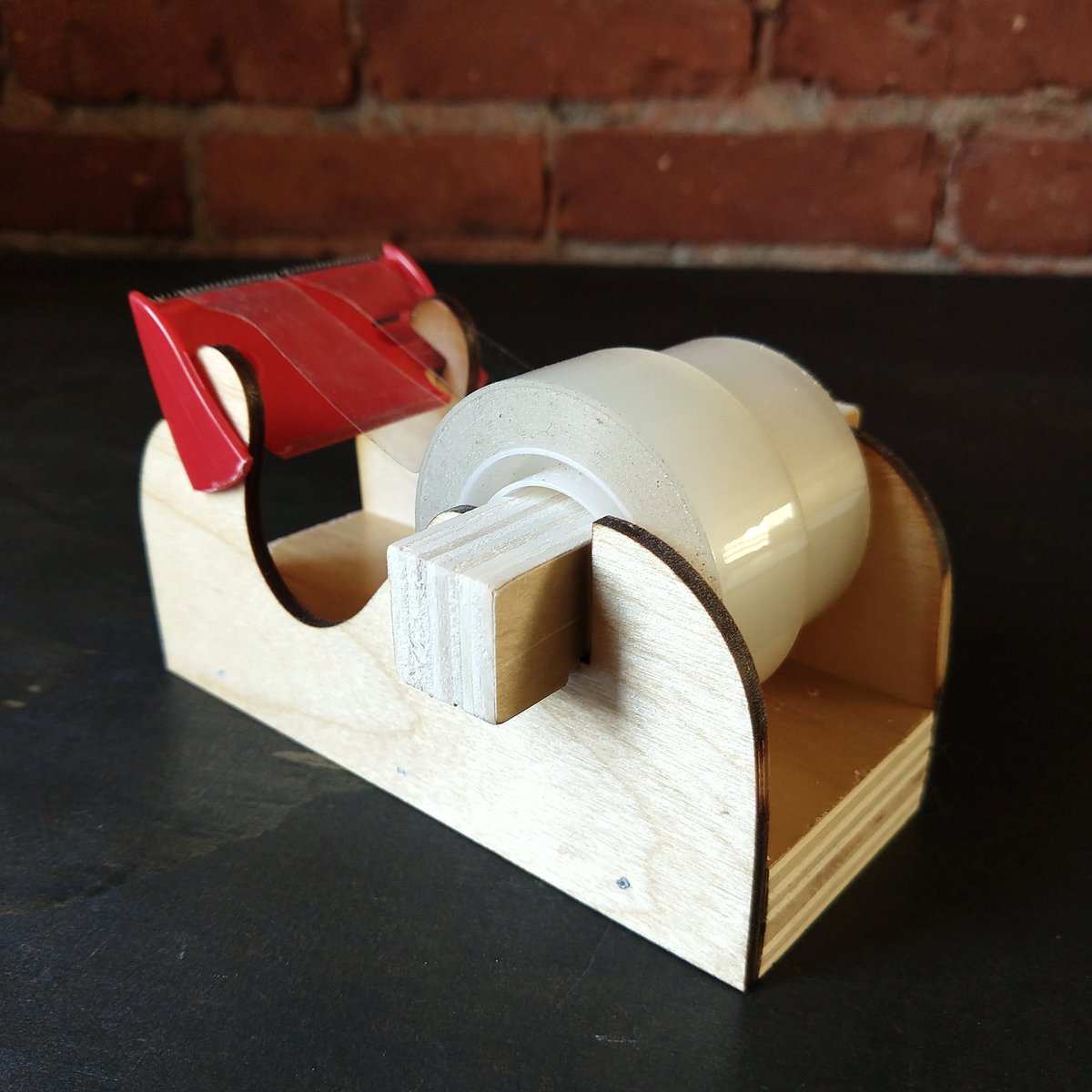 wolfCatWorkshop's tweet image. when your idea of a relaxing Friday afternoon is spending time in the shop making a tape dispenser out of plywood. Kind of happy with the blocky roll holder, 3/4" was just the right size. 

#theMakerillnes 
#whatmadethis 
#handmadehour 
#maker