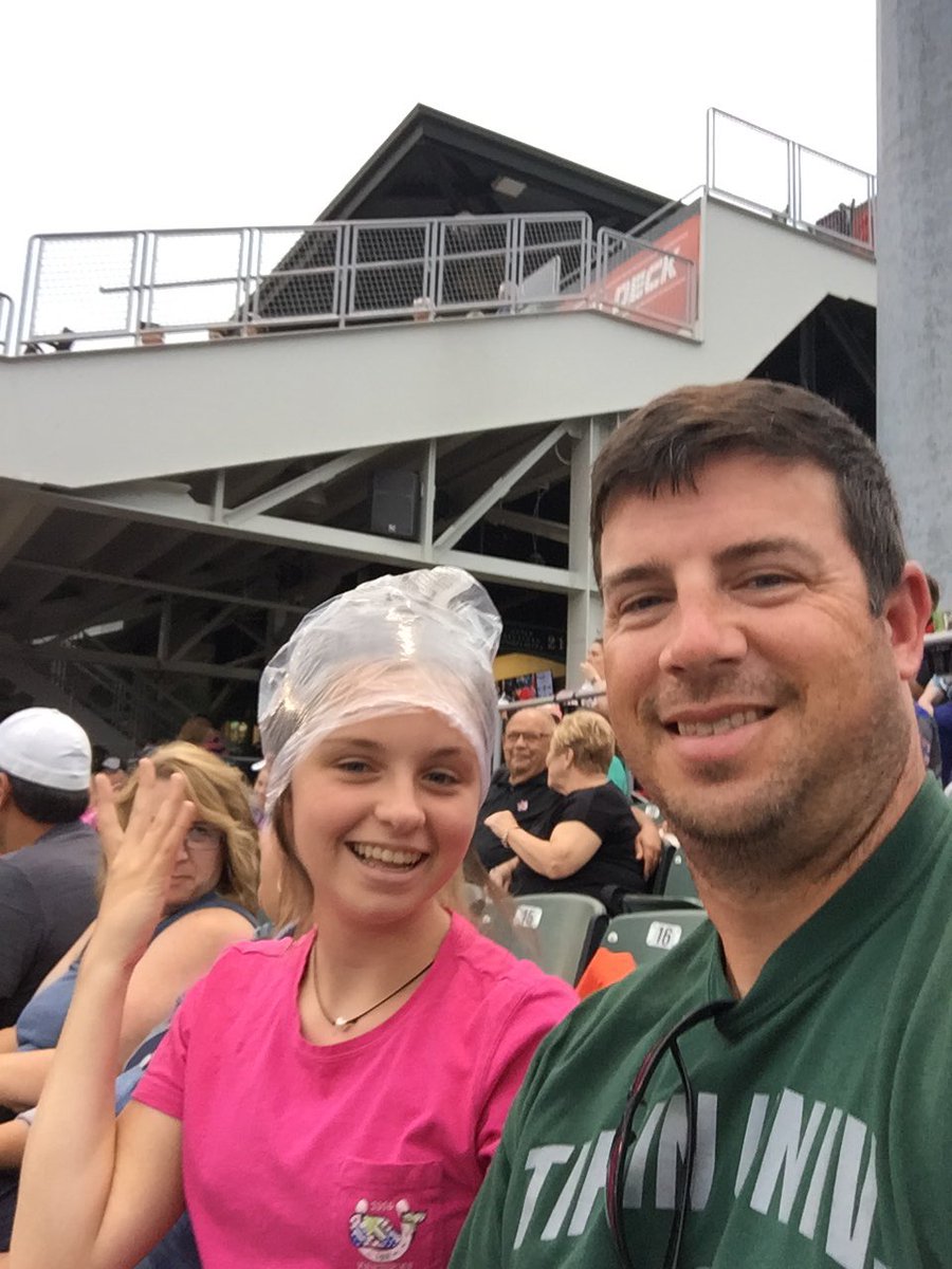 Ready for the rain! #DaytonDragons