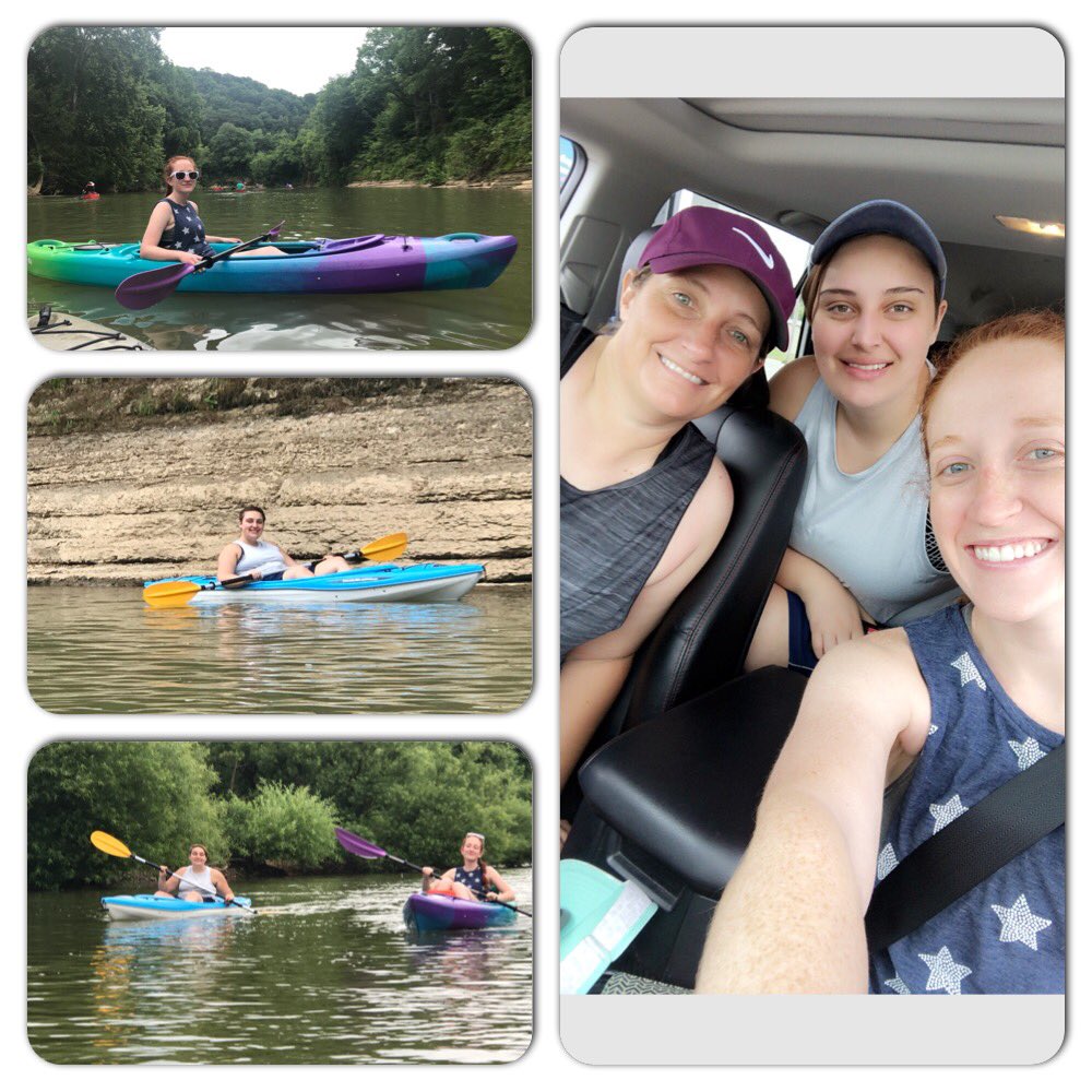 Kayaking 💜 Harpeth River #DayOnTheRiver #MyGirls 💕 #RelaxInNature