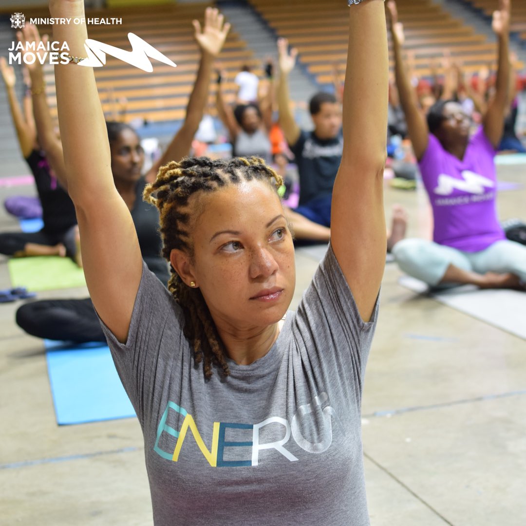 jamaica_moves's tweet photo. Yoga is a valuable tool for people of all ages to make exercise an integral part of life and reach the level needed to promote good health.
π·: @pushitja
#JaMoves #BeatNCDs #NewYearNewCommitment #YogaJa #Internationaldayofyoga #Internationaldayofyoga2018 https://t.co/ZMhG8xaJRJ