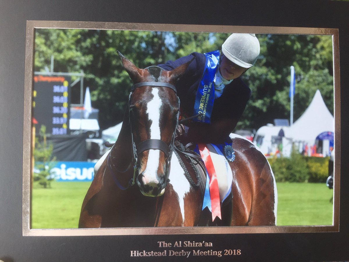 ProudEventing's tweet photo. Dreamt of going in THAT ring since I was 6, 17 years later and I’ve not only done it, but this MARVELLOUS Cob has taken me to be #SupremeCobChampion @HicksteadEvents @horseandhound #dreamcometrue #cannotbelieveit https://t.co/Yuv0XibdqI