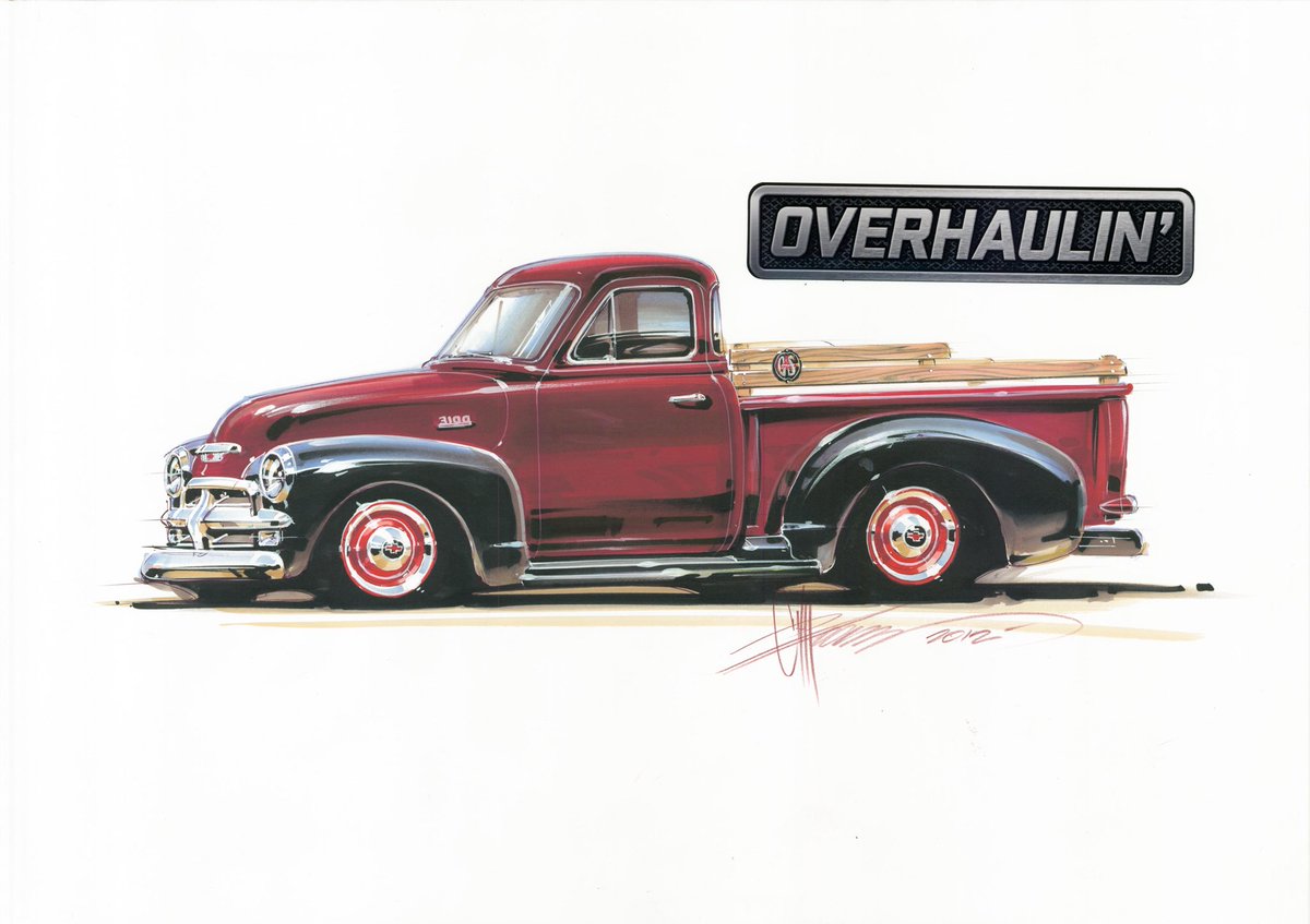 Chip Foose on Twitter: &quot;1954 Chevy Pickup Truck tendering from season 6 of #Overhaulin… &quot;