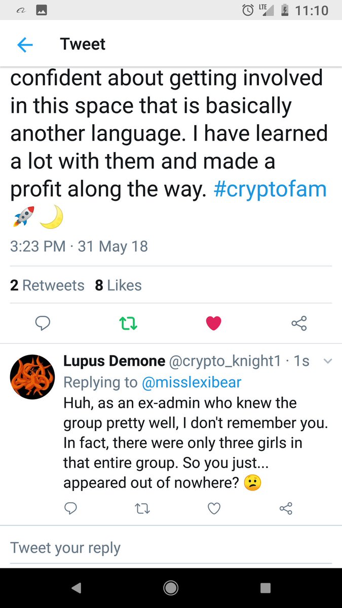 crypto_knight1's tweet image. Like seriously though, there's so much of this in the group. Fake profiles that @thecoinchaser and his gf use to target people. Lies upon more lies. It's like honesty isn't a concept to some. #Truth #coinchaser #scammer #crypto #beware #poachers #fraud