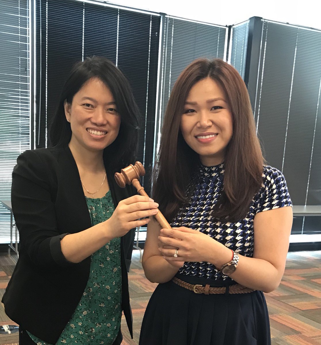 AAPA_Toasts's tweet photo. The gavel has been passed! It’s official! thank you @lilianphungHR (right) for a great yr. Welcome our club elected madam president Kathy Gee (left)! FY commences 07/01/18.
#Toastmasters #publicspeaking #Pasadena #Glendale #sgv #arcadiachamber #GrowthMindset https://t.co/R0MCWDO6zD