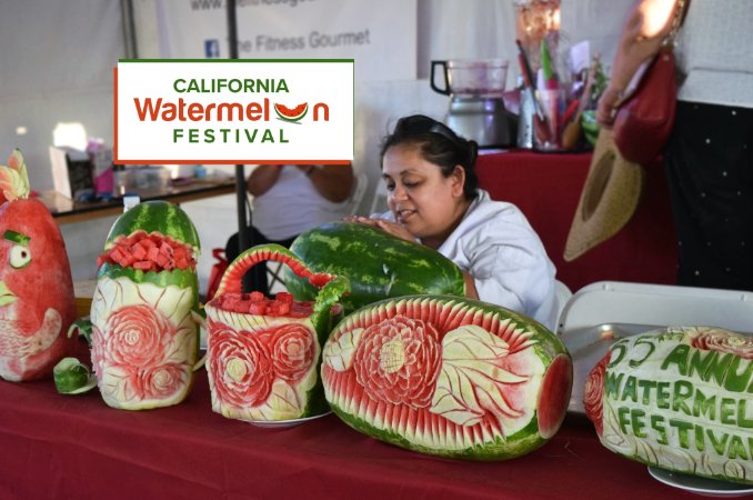 Watermelonfest's tweet photo. One of the fan favorites in the culinary pavilion is watermelon carving! 

Make sure to stop by the culinary pavilion for unique art pieces carved into watermelons in addition to cooking demonstrations and scrumptious tastings of
unique watermelon dishes.
#SoCalEvents #sfv #818 https://t.co/hksqt2fJjo