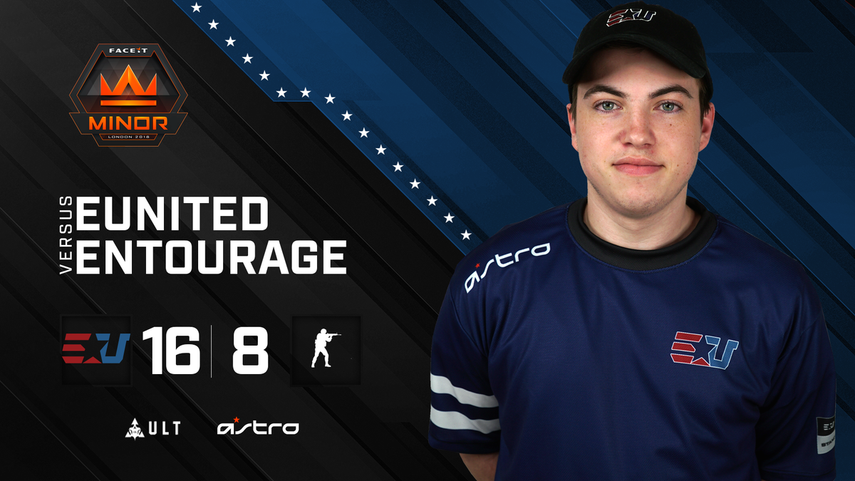 eUnited's tweet image. #eUCSGO take the 2-0 win over #TheEntourage with the 16-8 win on Mirage!

GGs to #TheEntourage! #StandUnited #EUWIN