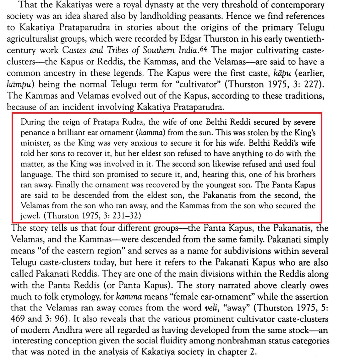 Anamika on Twitter: &quot;&quot;Velama&quot; was not a caste or clan during Kakatiya  period, excerpt from Cynthia Talbot&#39;s book &quot;Society and Identity in  Medieval Andhra&quot;:… https://t.co/nRx9jmrOqL&quot;