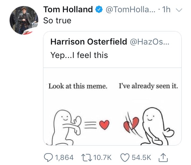 Oh Look Tweets Tom Holland Amino
