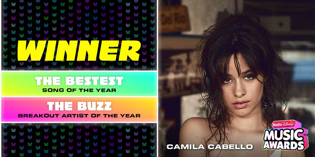 radiodisney's tweet photo. This year’s #RDMA winner of #TheBestest and #TheBuzz is @Camila_Cabello! https://t.co/oZ5z8hA9hQ