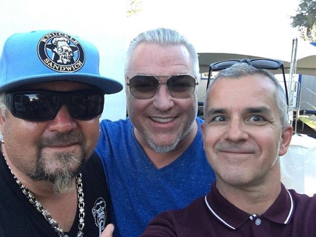 smashmouth's tweet photo. Hanging with Guy! @GuyFieri @Steveharwell @GregCampMusic https://t.co/xkjmoWbXqU