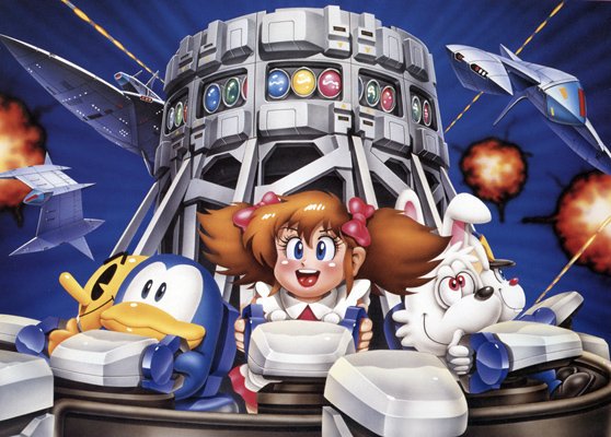 1991年版ナムコカレンダーの28人版ギャラクシアン³イラストで「このGH